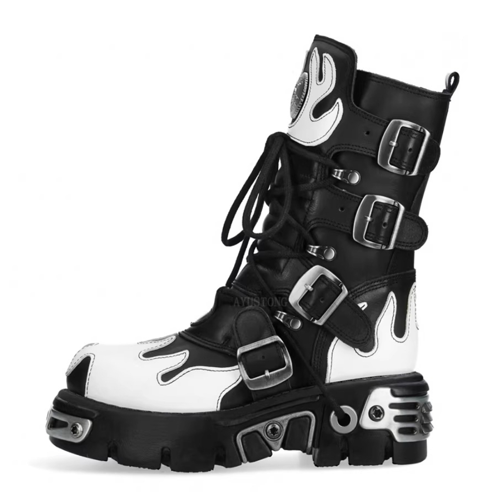 Men'S Accessories Leather - Nouvelles Bottes de Moto Gothiques Punk