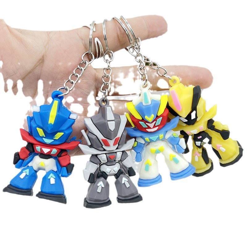 Men Accessories Bag - Porte-clés en silicone Gundam, mini figurine