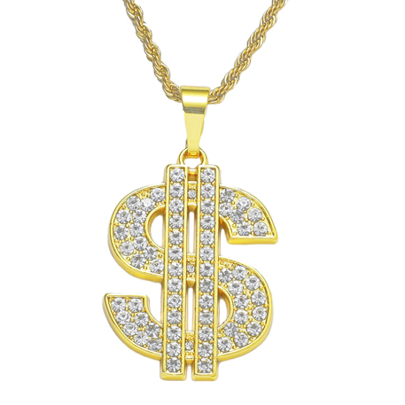 Men'S Accessories In The 90S - Collier signe dollar pour homme, gros