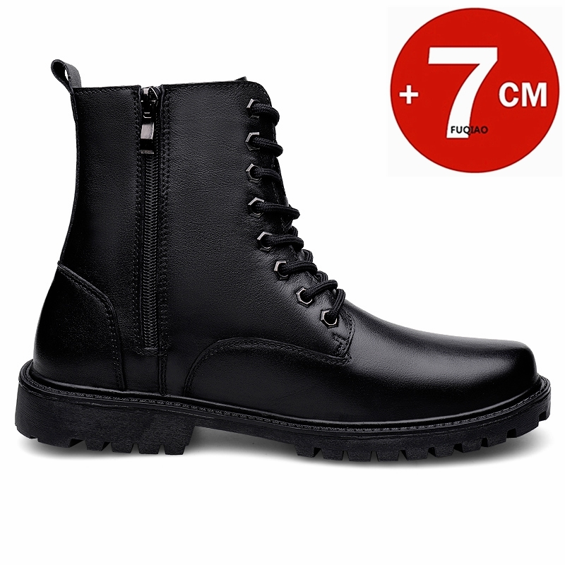 Bottines rehaussantes en cuir  - Men'S Accessories Leather avis et prix