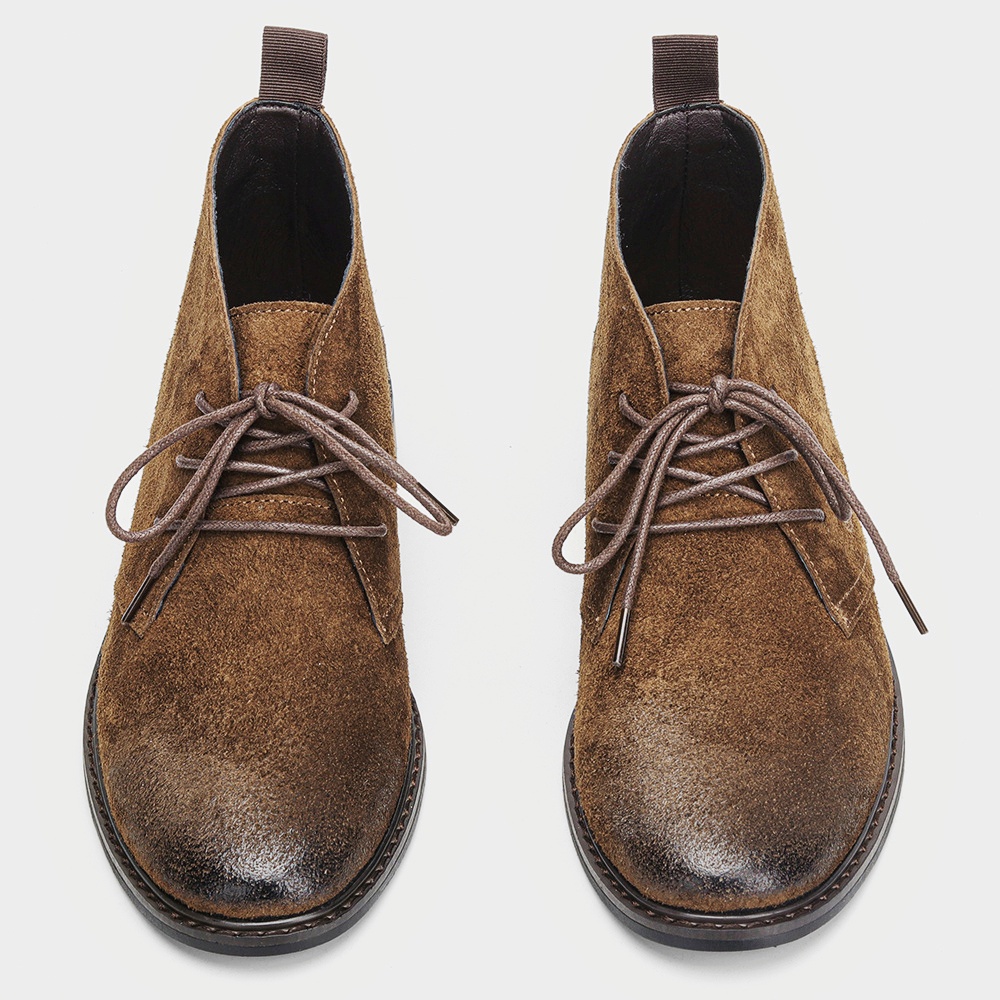 Bottines en cuir rétro confort - Men'S Accessories Leather avis et prix