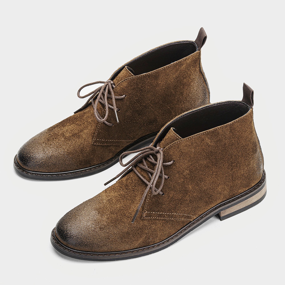 Bottines en cuir rétro confort - Men'S Accessories Leather avis et prix