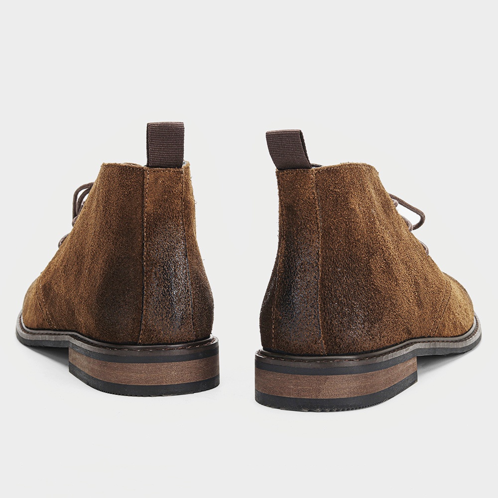 Bottines en cuir rétro confort - Men'S Accessories Leather avis et prix