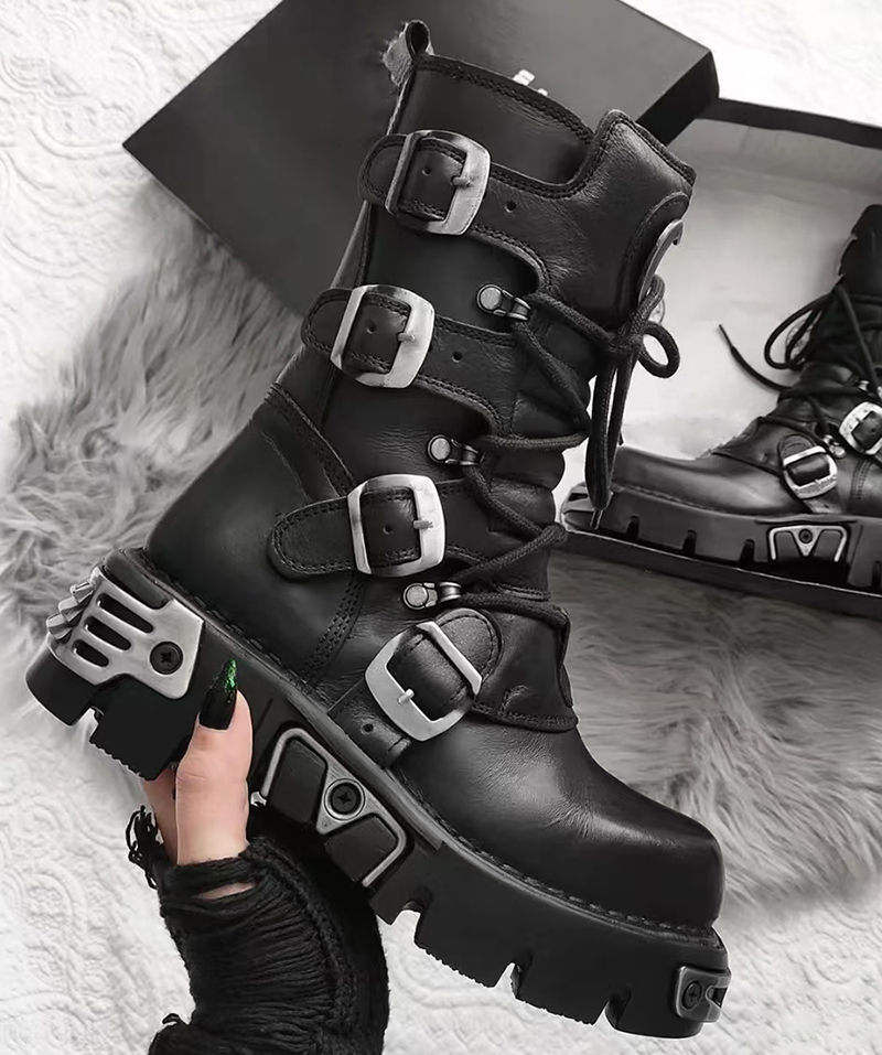 Hommes de luxe mode punk gothi - Men'S Accessories Leather avis et prix