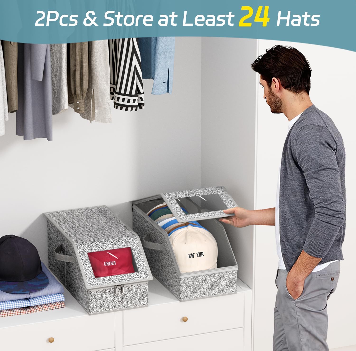 AOODA 2 boîtes empilables pour - Men'S Accessories Rack avis et prix