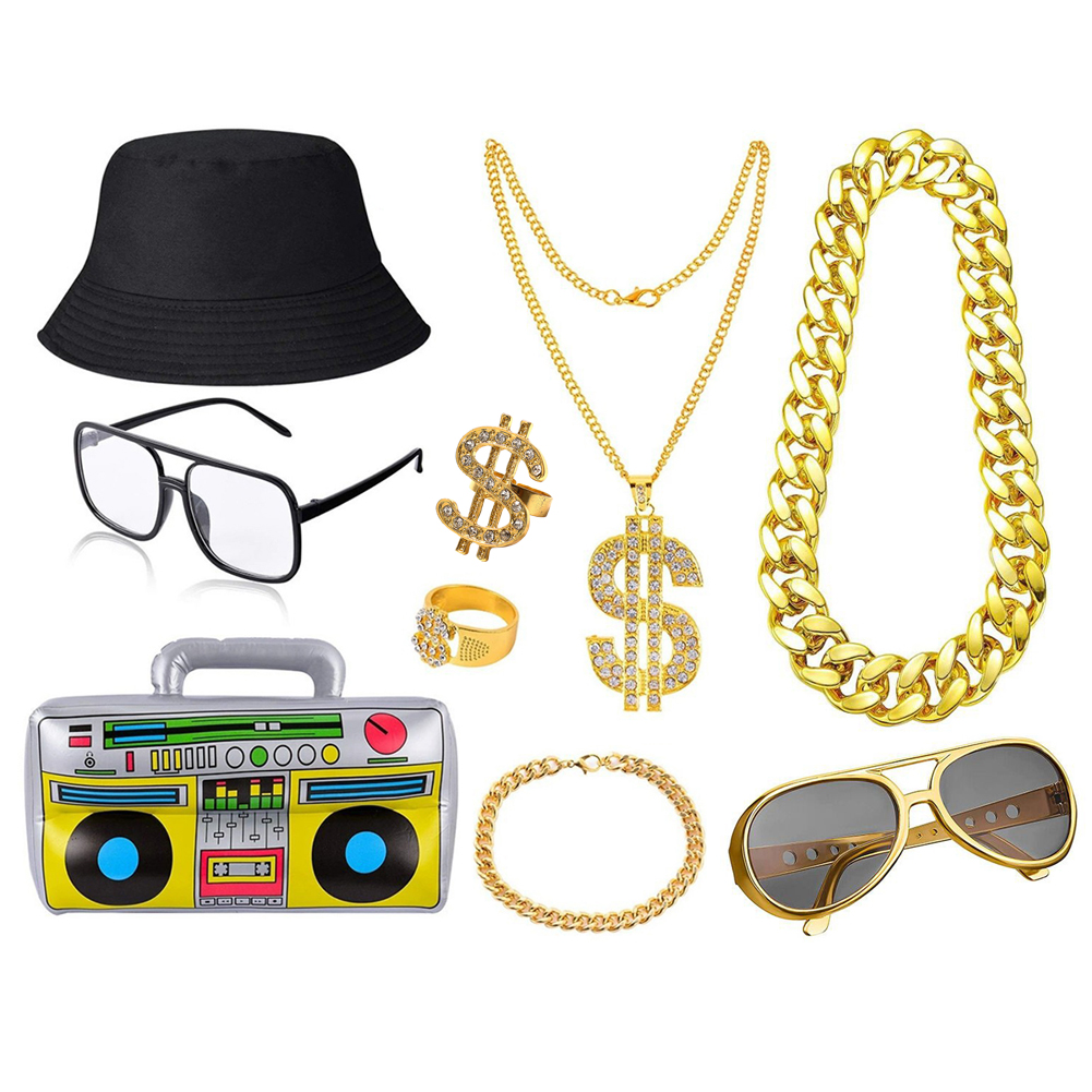 Kit de Costume Hip Hop des ann - Men'S Accessories In The 90S avis et prix