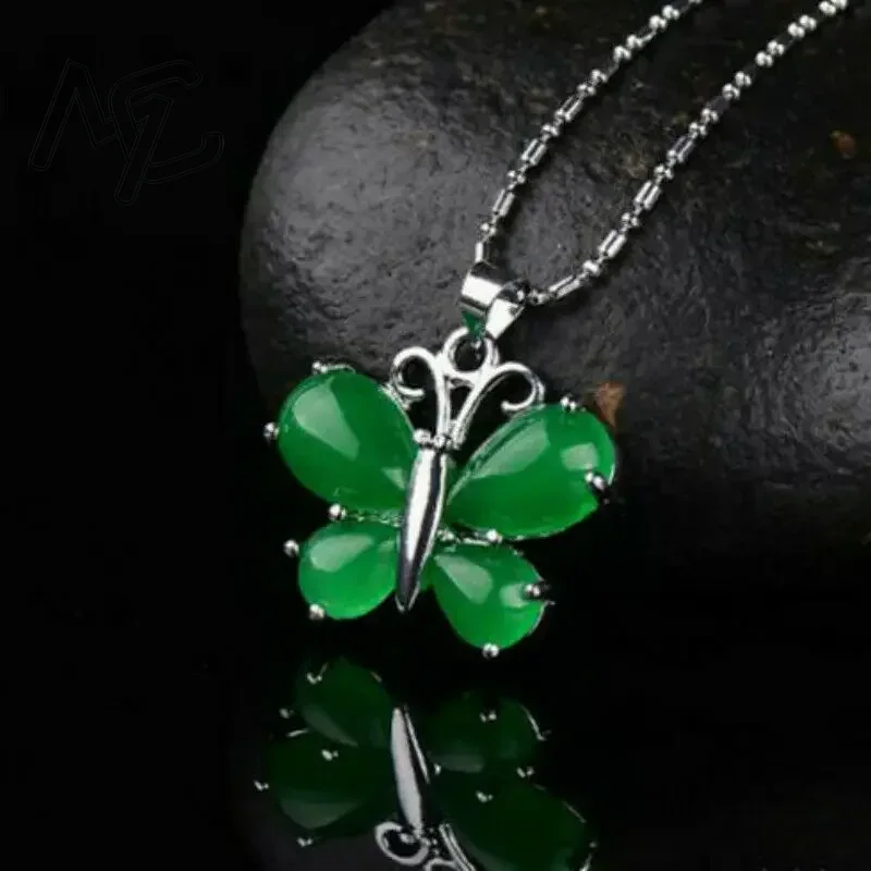 S925 argent vert Jade papillon - Men Accessories For Hand avis et prix