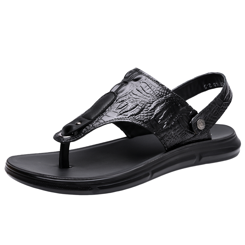 Sandales d'été en cuir Pu pour - Men'S Accessories Leather avis et prix