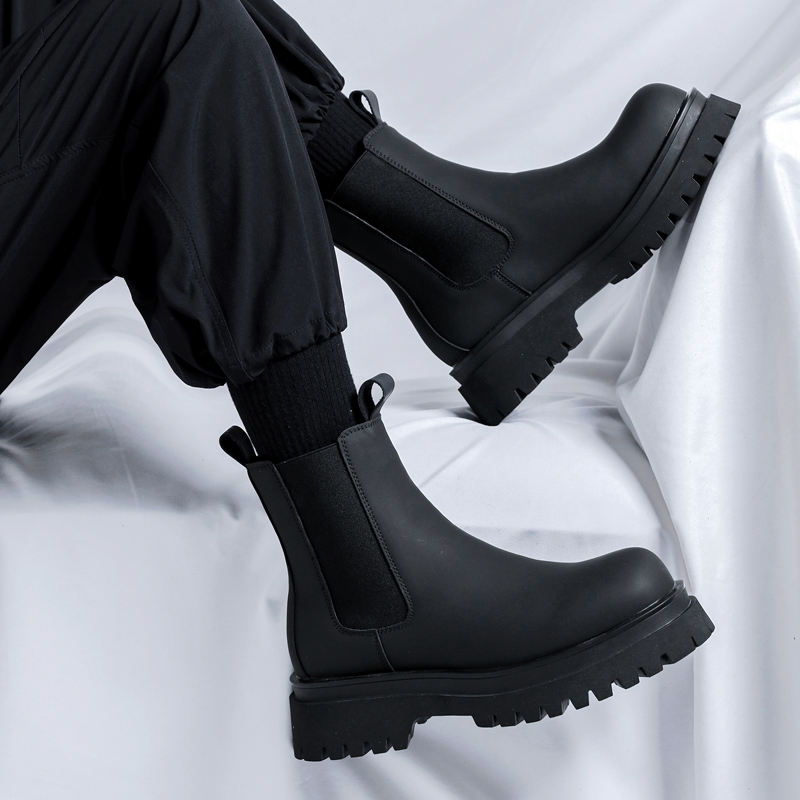 Bottes Chelsea montantes noire - Men'S Accessories Leather avis et prix