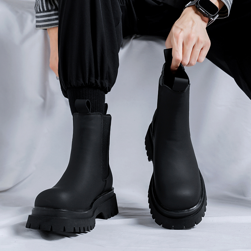 Bottes Chelsea montantes noire - Men'S Accessories Leather avis et prix