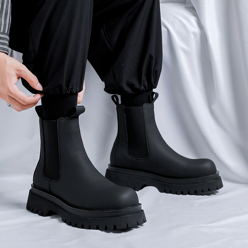 Bottes Chelsea montantes noire - Men'S Accessories Leather avis et prix
