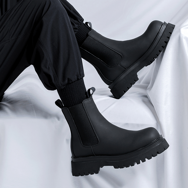 Bottes Chelsea montantes noire - Men'S Accessories Leather avis et prix